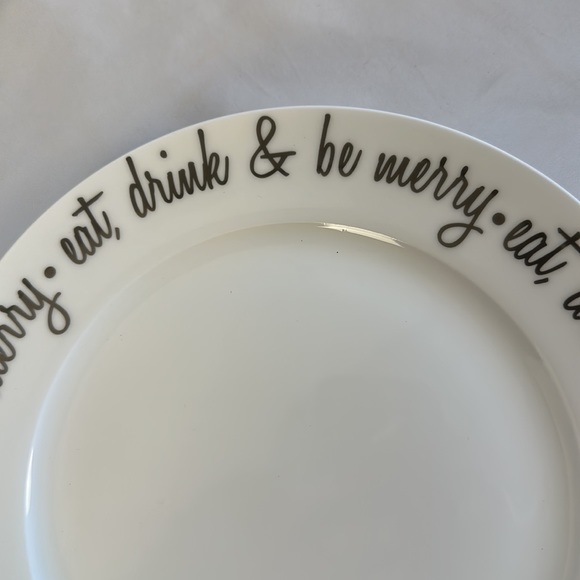 Vintage Ciroa Bone China "Be Merry" Salad/Dessert Plate Retired -set of 4 - Picture 8 of 10
